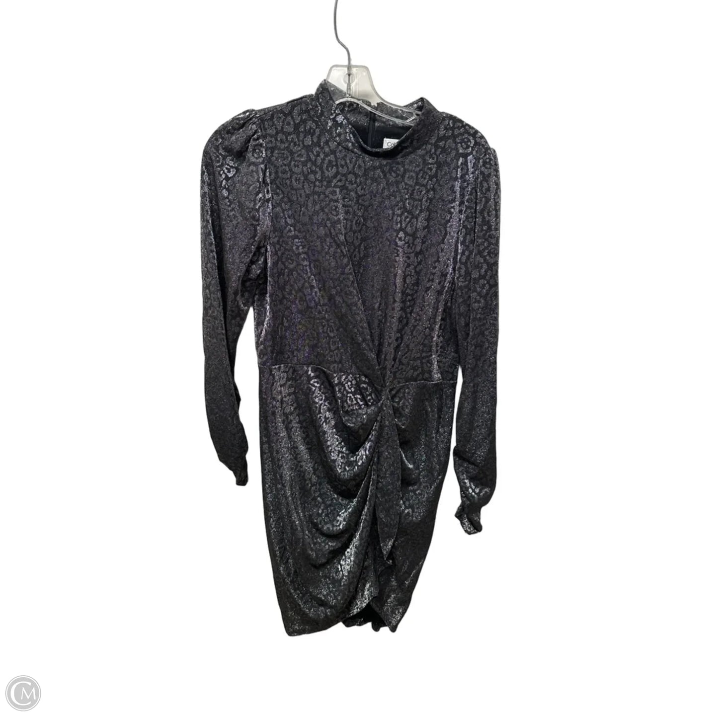 Dress Casual Midi By Calvin Klein In Silver, Size: L