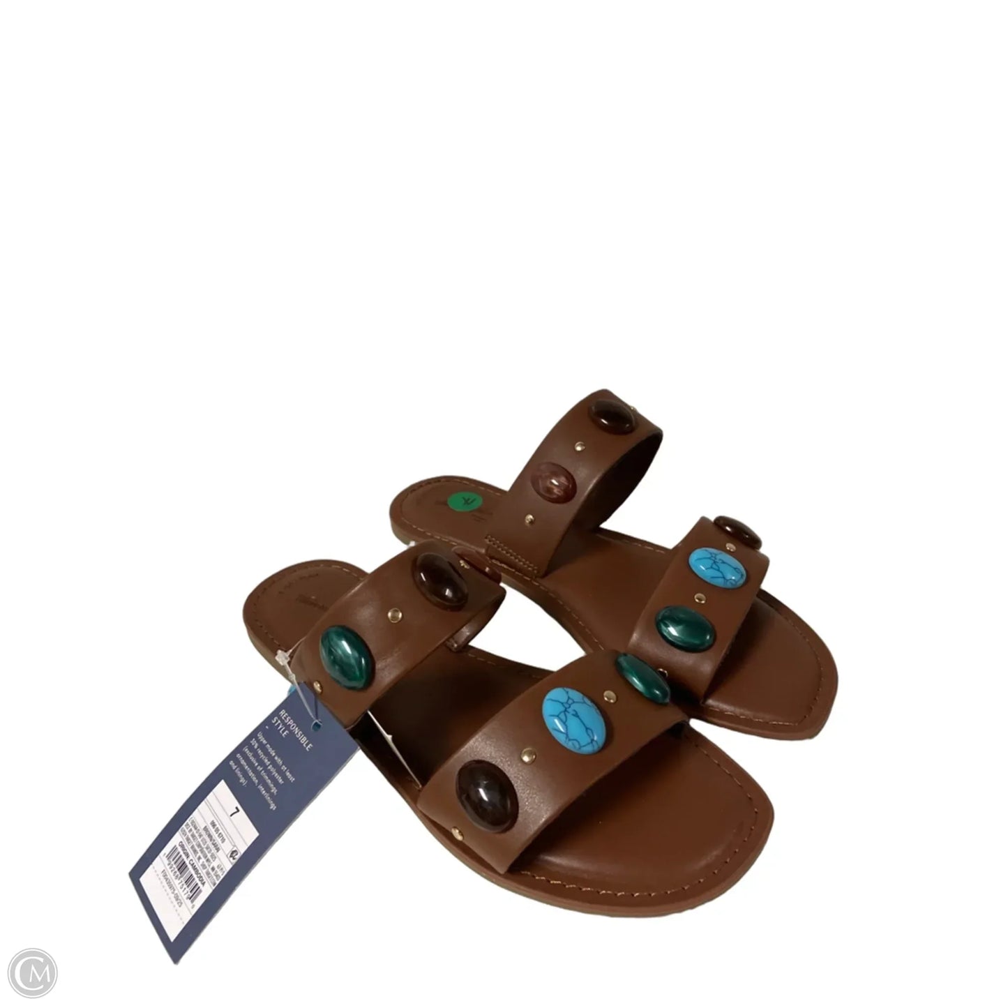Sandals Flats By Universal Thread In Brown, Size: 7