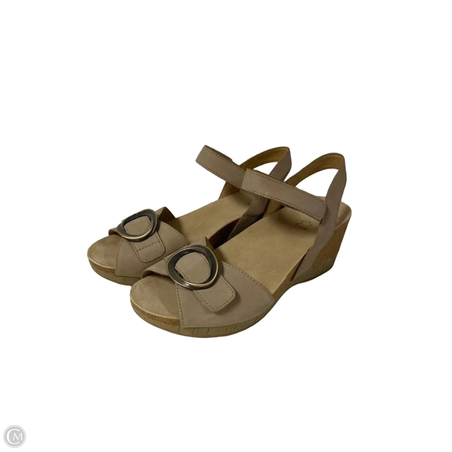Shoes Heels Wedge By Dansko In Beige, Size: 8.5