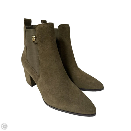 Boots Ankle Heels By Michael By Michael Kors In Green, Size: 7.5