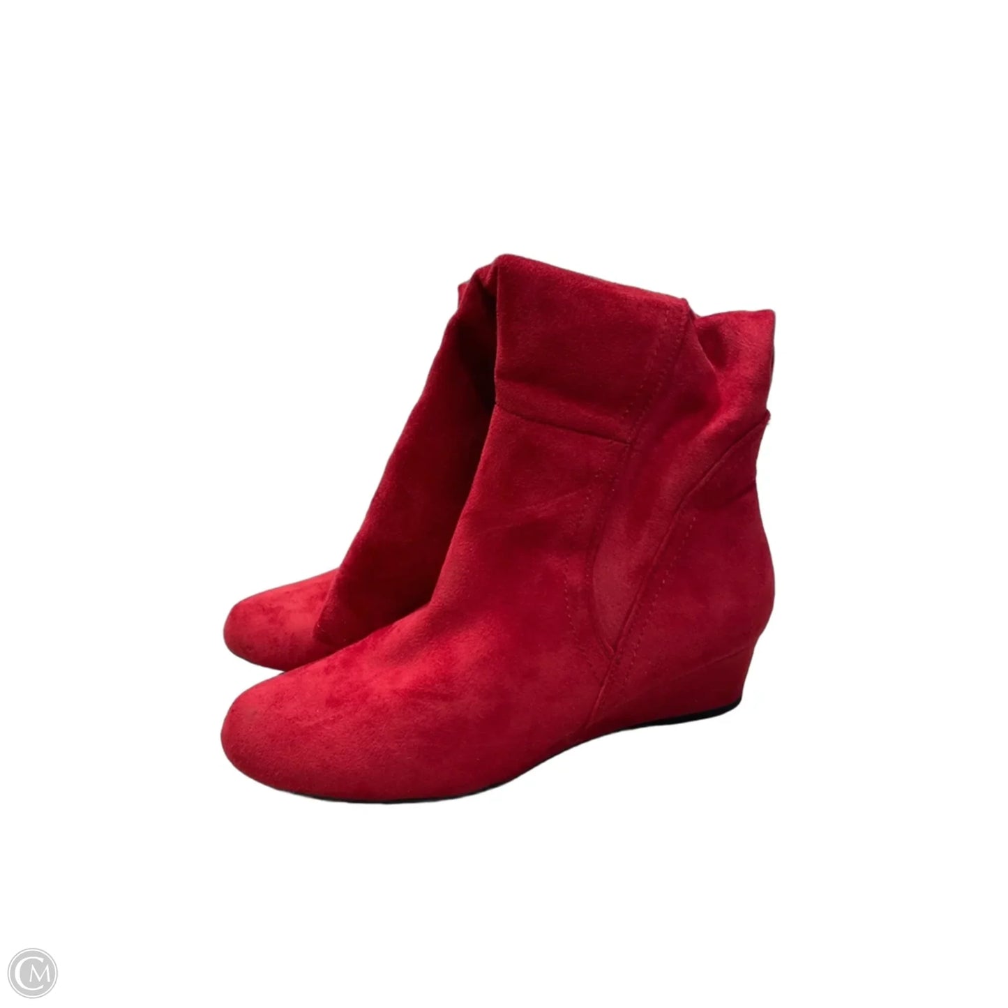 Boots Mid-calf Flats By Impo In Red, Size: 6.5