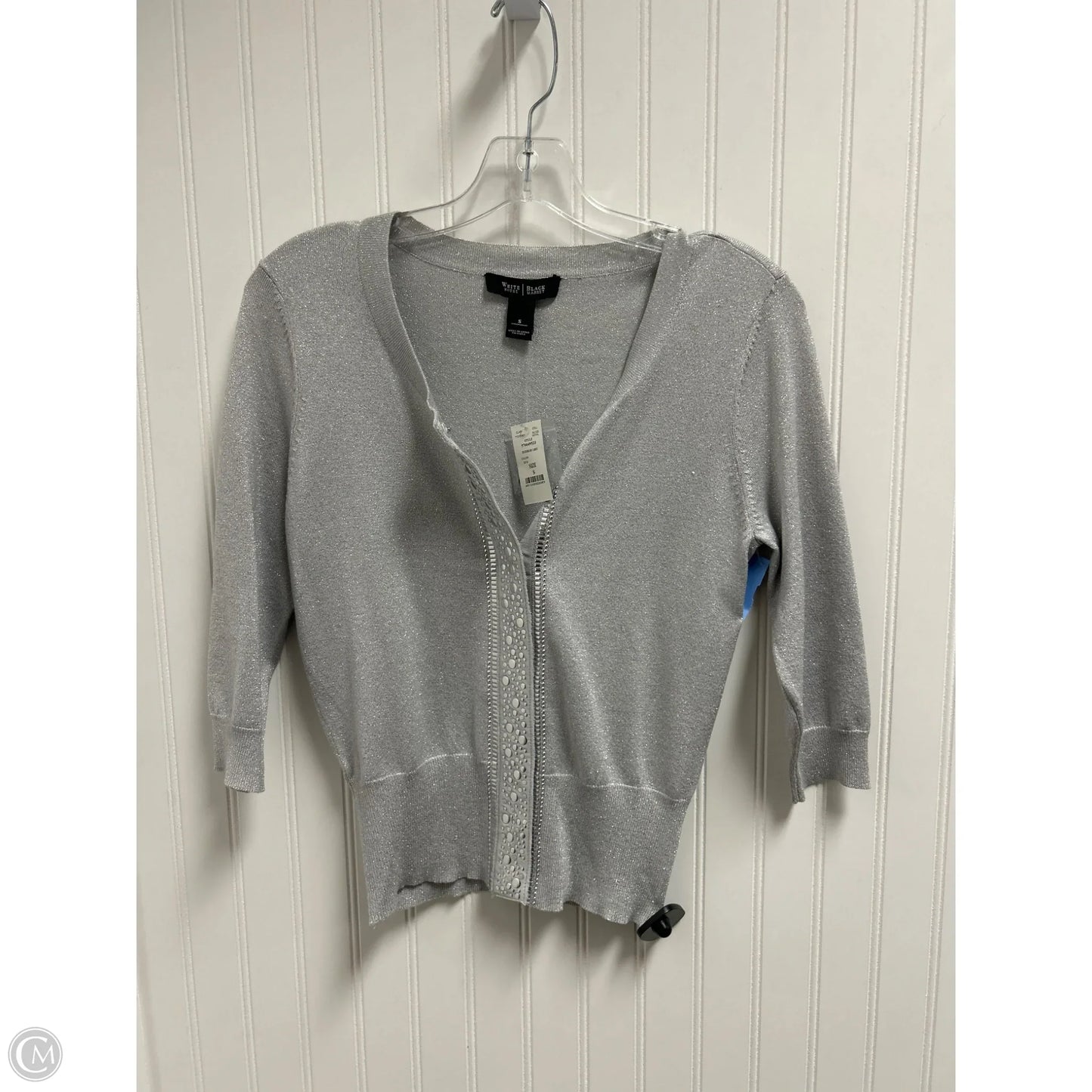 Cardigan By White House Black Market In Silver, Size: S