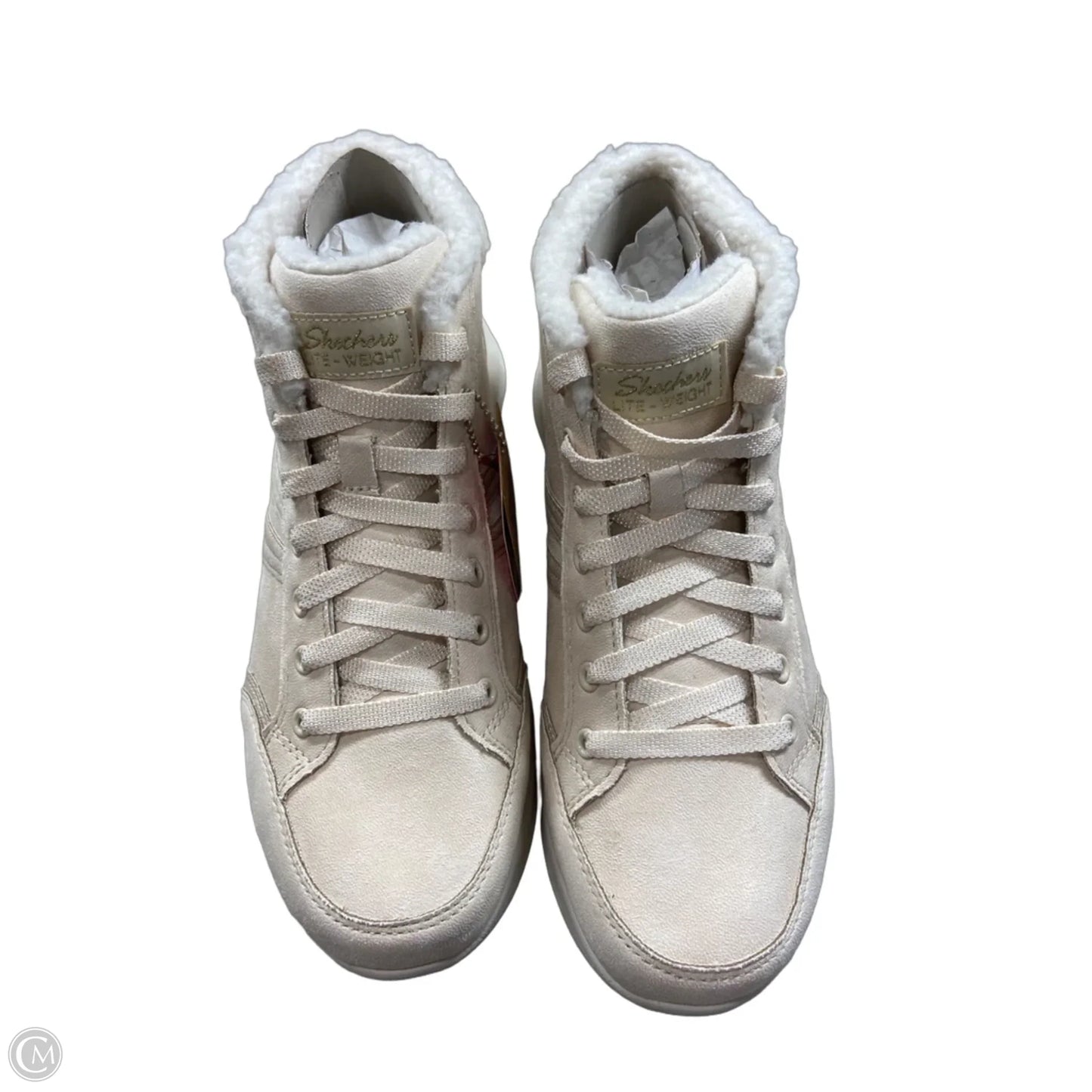 Shoes Athletic By Skechers In Cream, Size: 8.5
