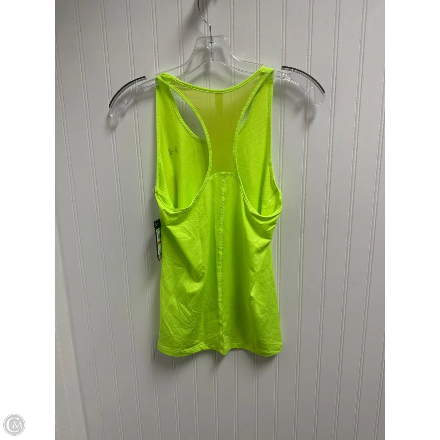 Athletic Top Short Sleeve By Under Armour In Yellow, Size: S