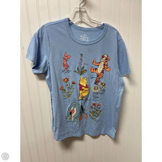 Top Short Sleeve By Disney In Blue, Size: L