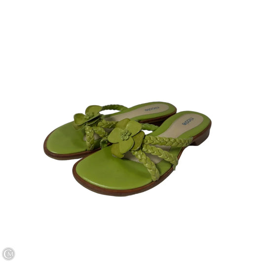 Sandals Flats By Nicole In Green, Size: 6