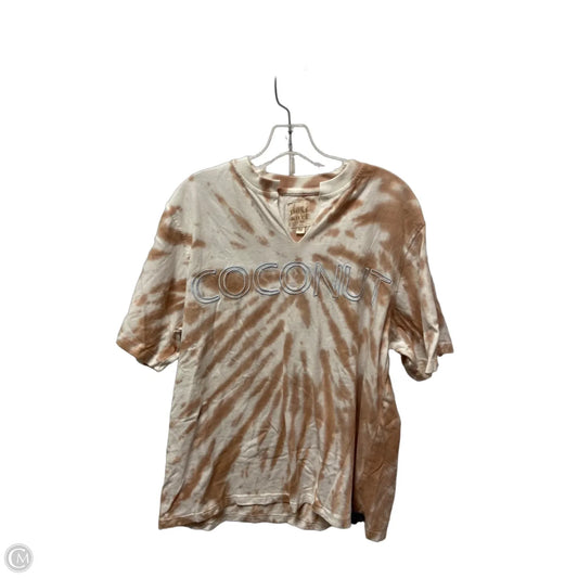 Top Short Sleeve By Clothes Mentor In Tie Dye Print, Size: M