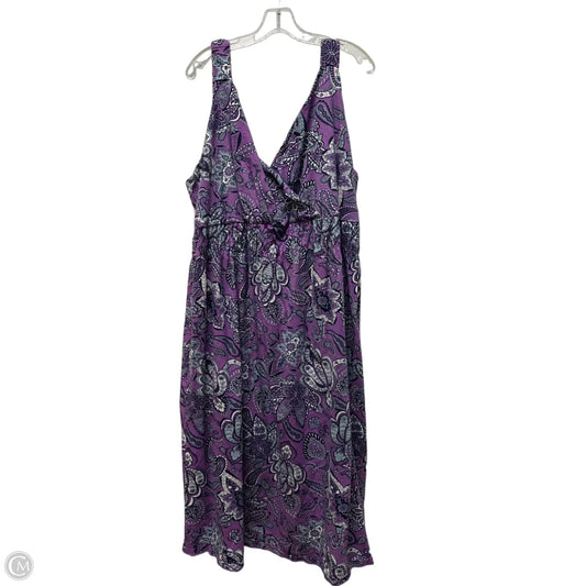 Dress Casual Maxi By Clothes Mentor In Purple, Size: 4x