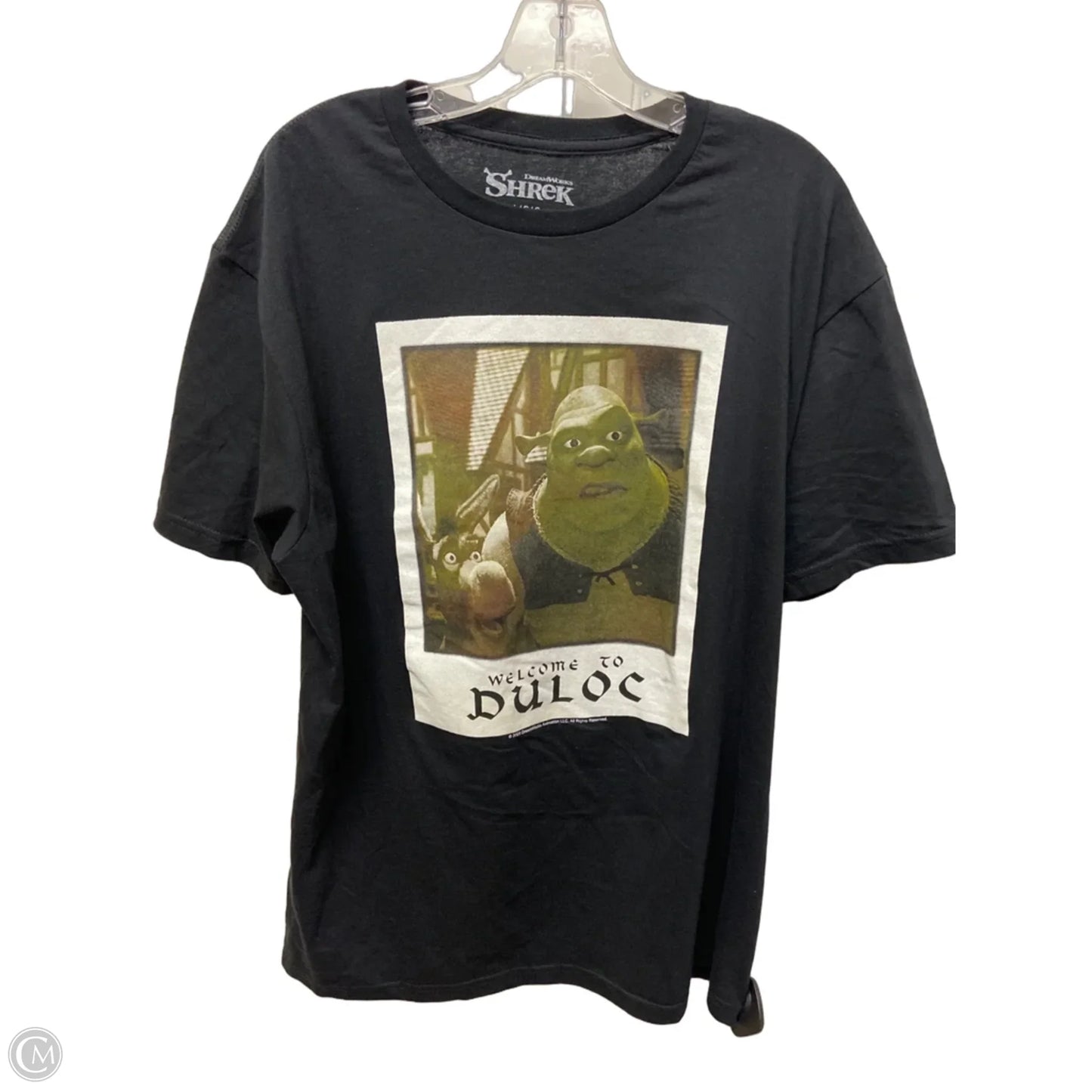 Top Short Sleeve By Clothes Mentor In Black, Size: L