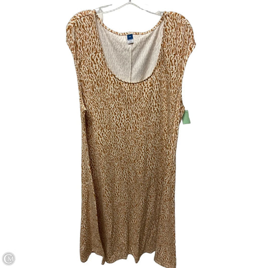 Dress Casual Maxi By Old Navy In Animal Print, Size: 1x