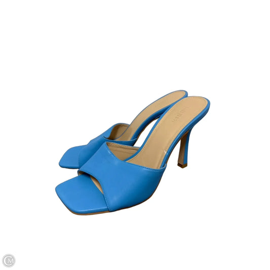 Sandals Heels Kitten By Forever 21 In Blue, Size: 8