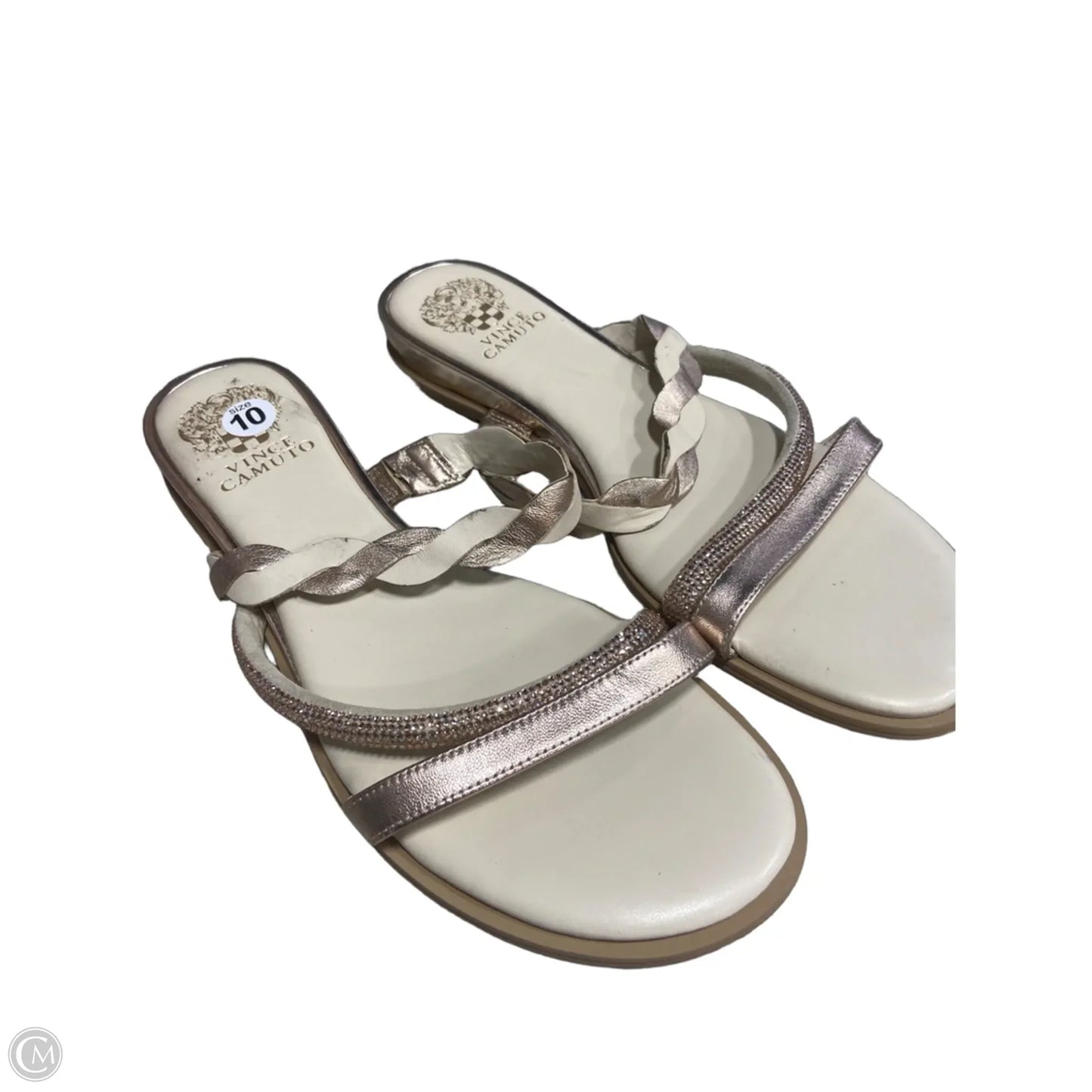 Sandals Flats By Vince Camuto In Cream, Size: 10