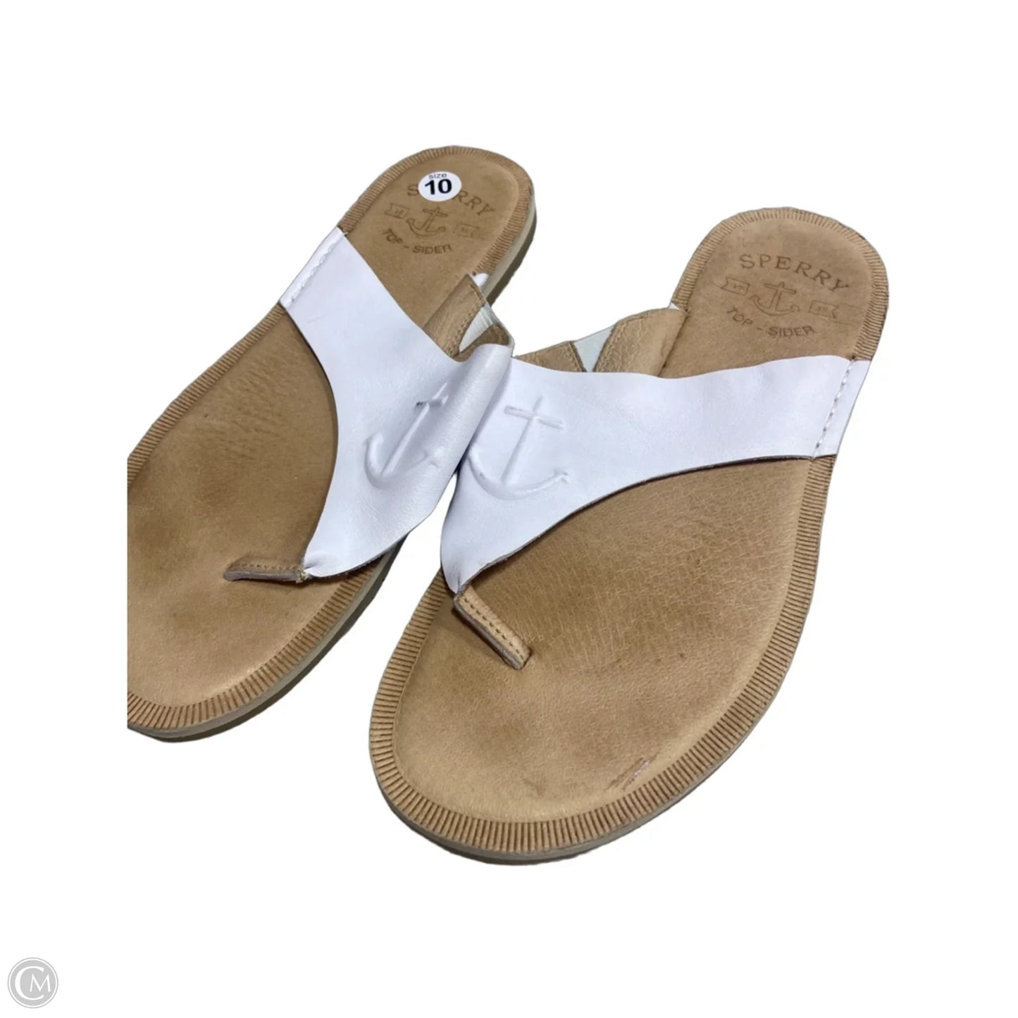 Sandals Flip Flops By Sperry In White, Size: 10