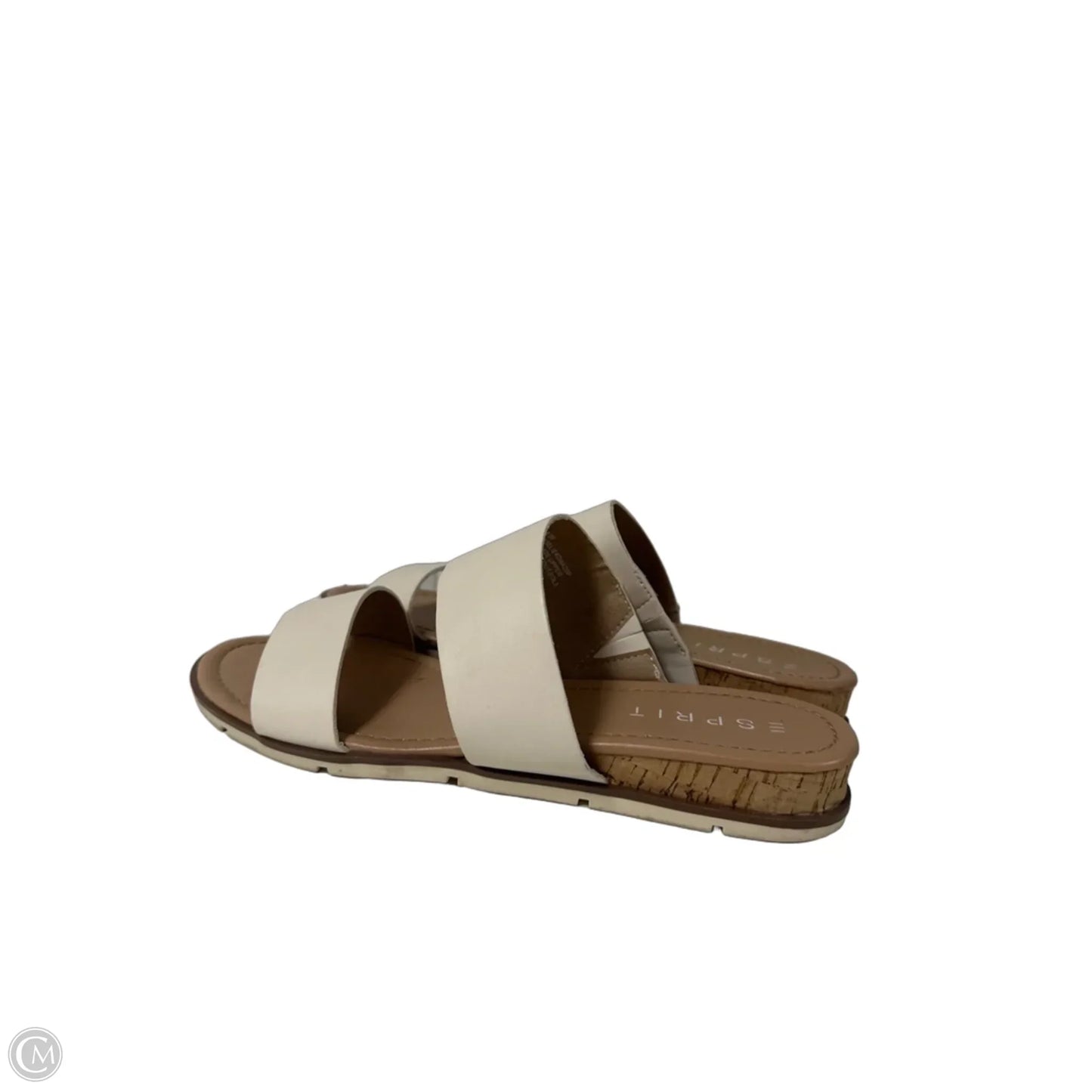 Sandals Heels Wedge By Clothes Mentor In White, Size: 8.5