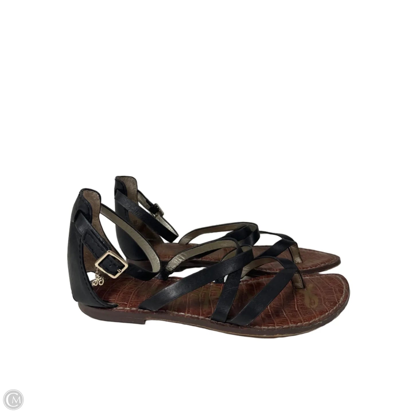 Sandals Flats By Sam Edelman In Black, Size: 8.5