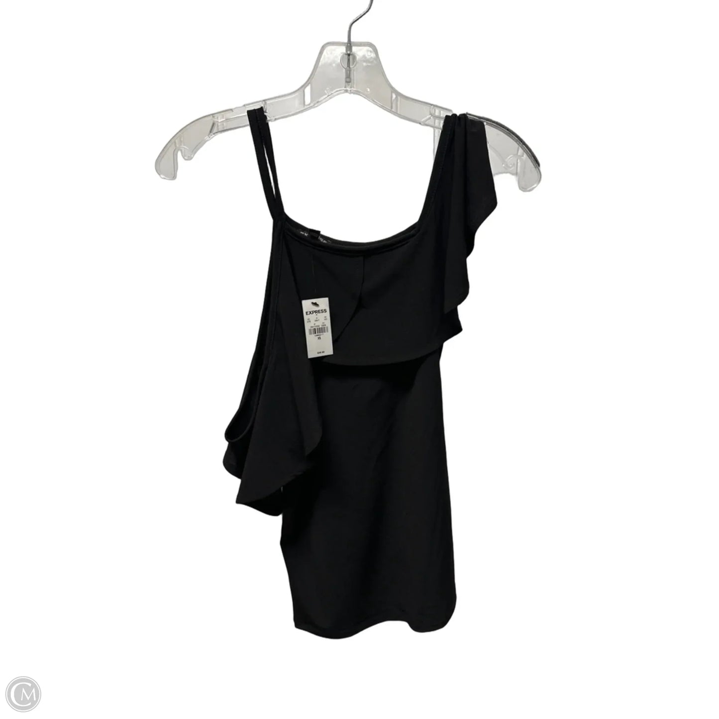 Top Short Sleeve By Express In Black, Size: Xs