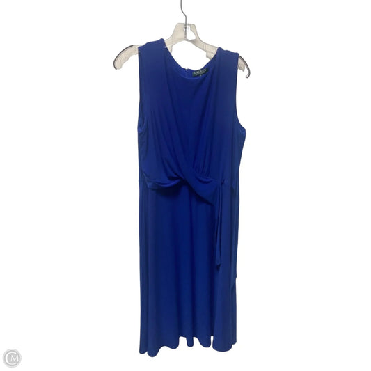 Dress Casual Maxi By Ralph Lauren In Blue, Size: Xl