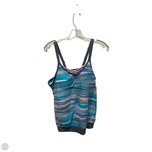 Swimsuit Top By Free Country In Striped Pattern, Size: Xl
