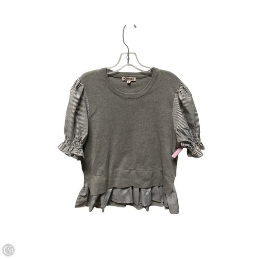 Top Short Sleeve By Nanette By Nanette Lepore In Grey, Size: Xl