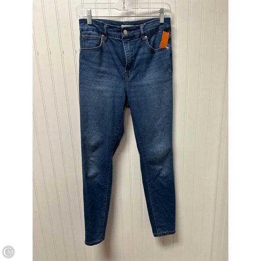 Jeans Skinny By Good American In Blue & Yellow, Size: 6