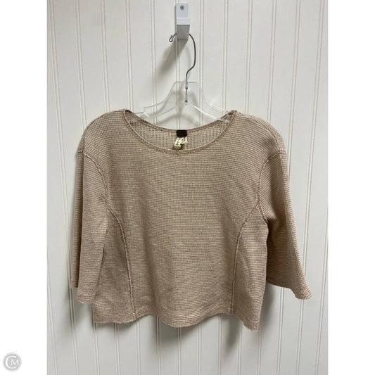Top Short Sleeve Basic By We The Free In Beige, Size: L