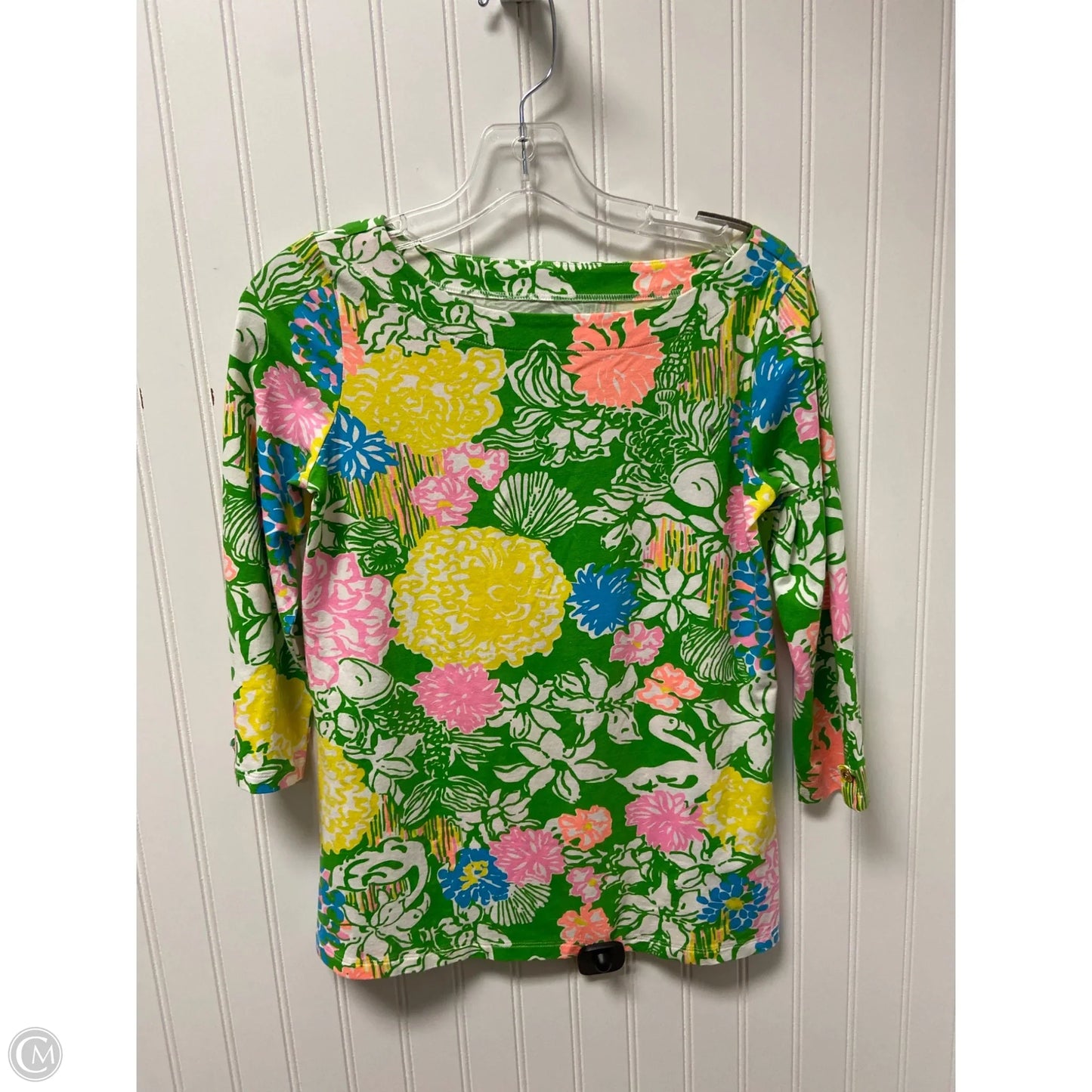 Top Long Sleeve Designer By Lilly Pulitzer In Green, Size: Xs