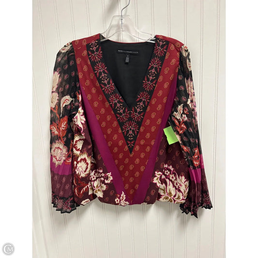 Top Long Sleeve By White House Black Market In Purple, Size: S