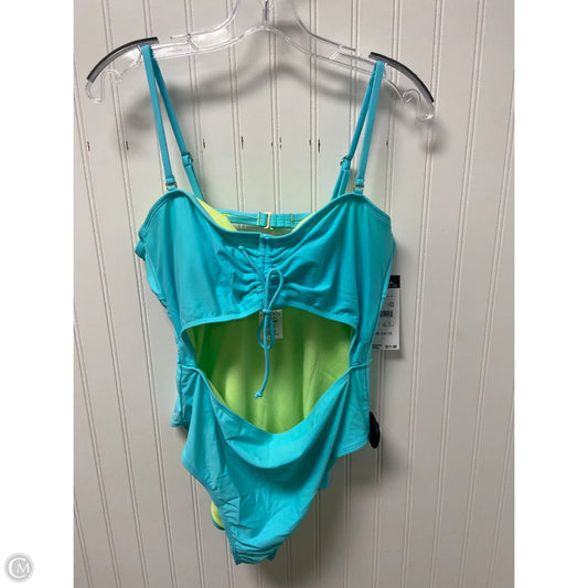 Swimsuit By Clothes Mentor In Blue & Green, Size: Xl