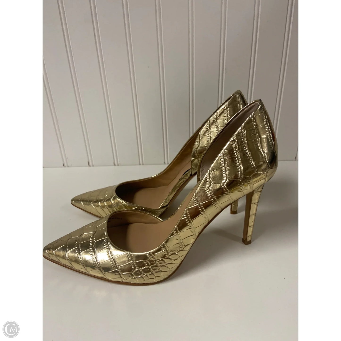 Shoes Heels Stiletto By Inc In Gold, Size: 9
