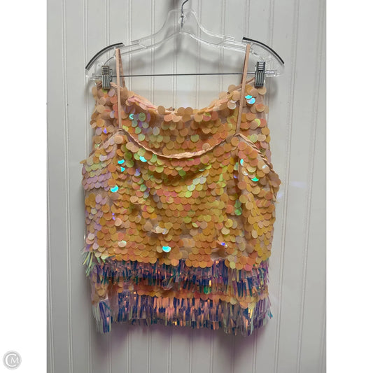 Skirt Set 2pc By Skies Are Blue In Peach, Size: Xl