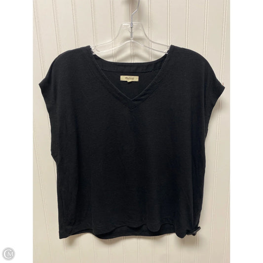 Top Short Sleeve Basic By Madewell In Black, Size: M