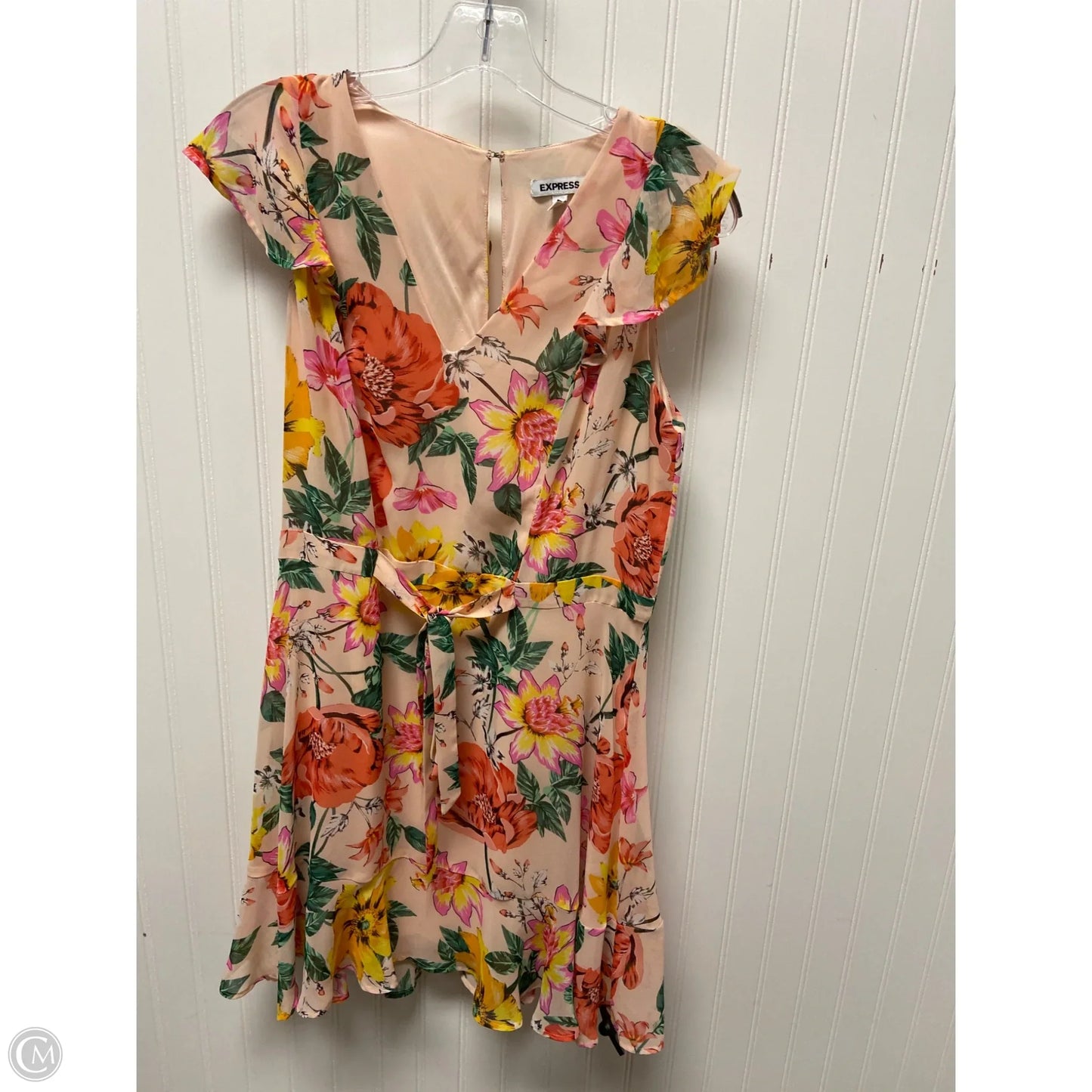 Dress Casual Short By Express In Pink, Size: M