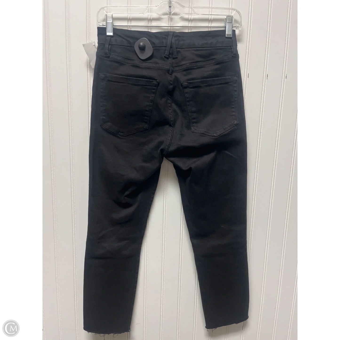 Jeans Skinny By Good American In Black Denim, Size: 4