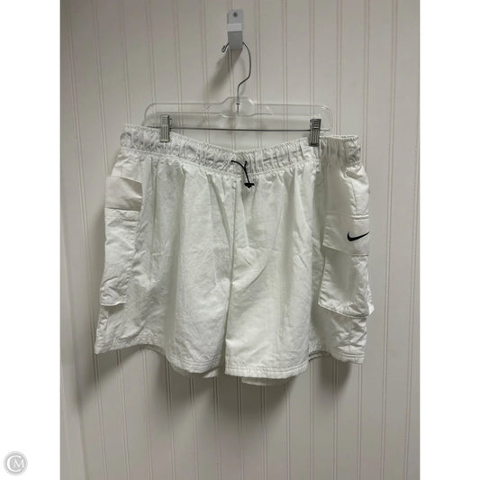 Athletic Shorts By Nike In White, Size: 2x