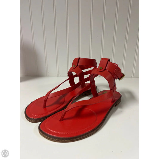 Sandals Designer By Michael Kors In Red, Size: 7