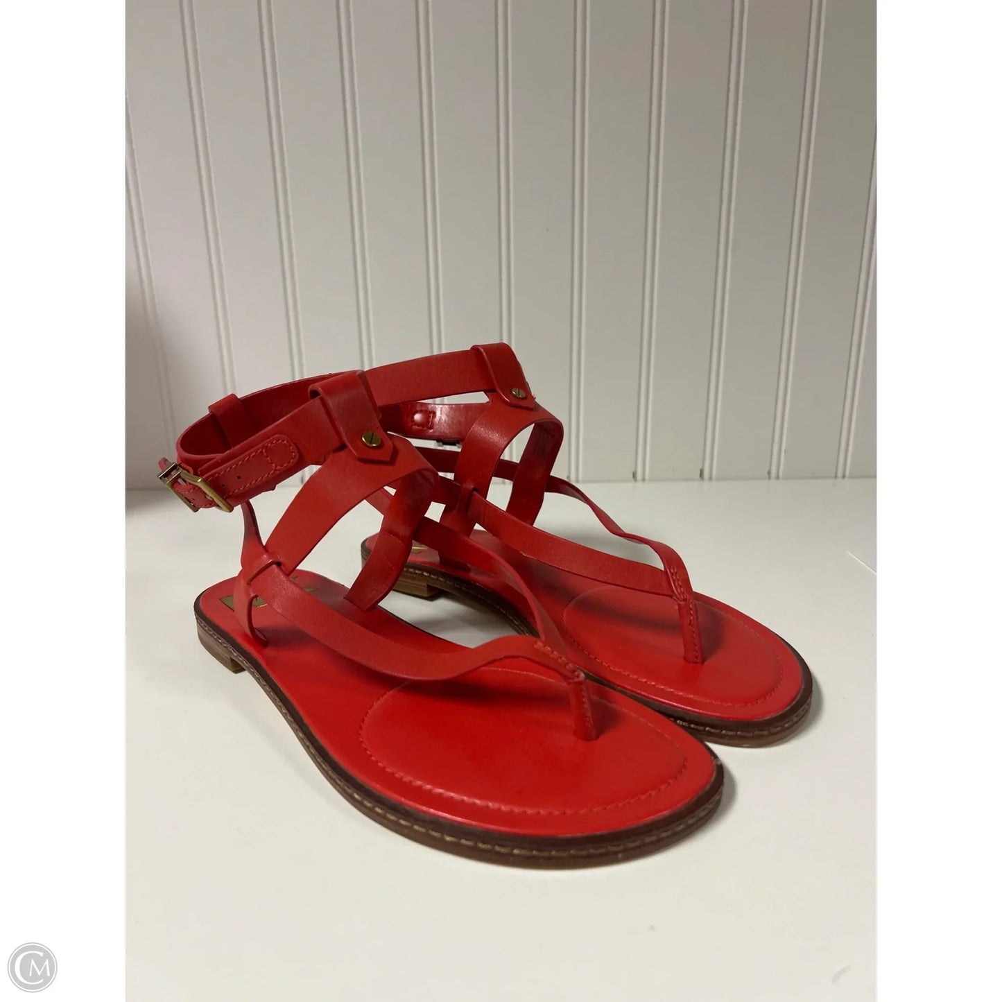 Sandals Designer By Michael Kors In Red, Size: 7