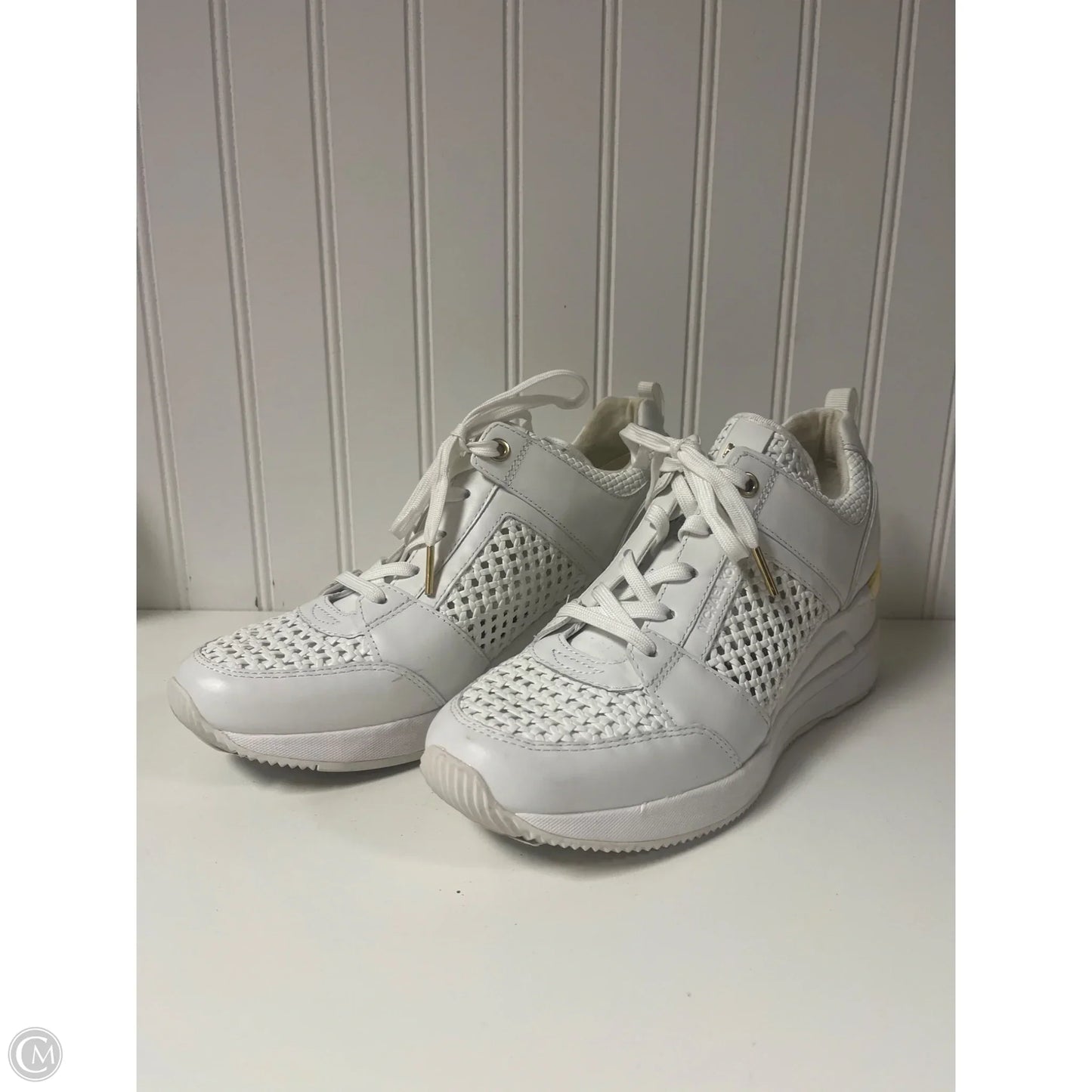 Shoes Designer By Michael Kors In White, Size: 8.5