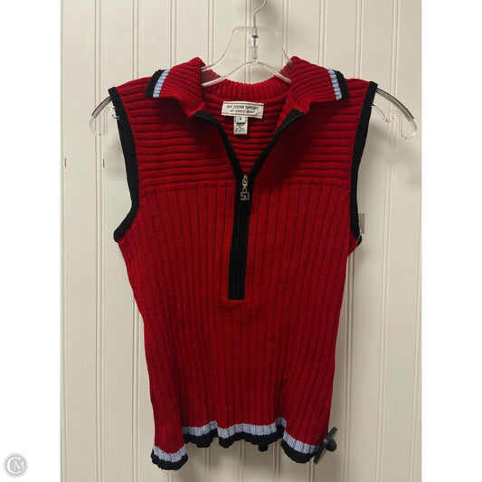 Sweater Luxury Designer By St John Collection In Red, Size: S