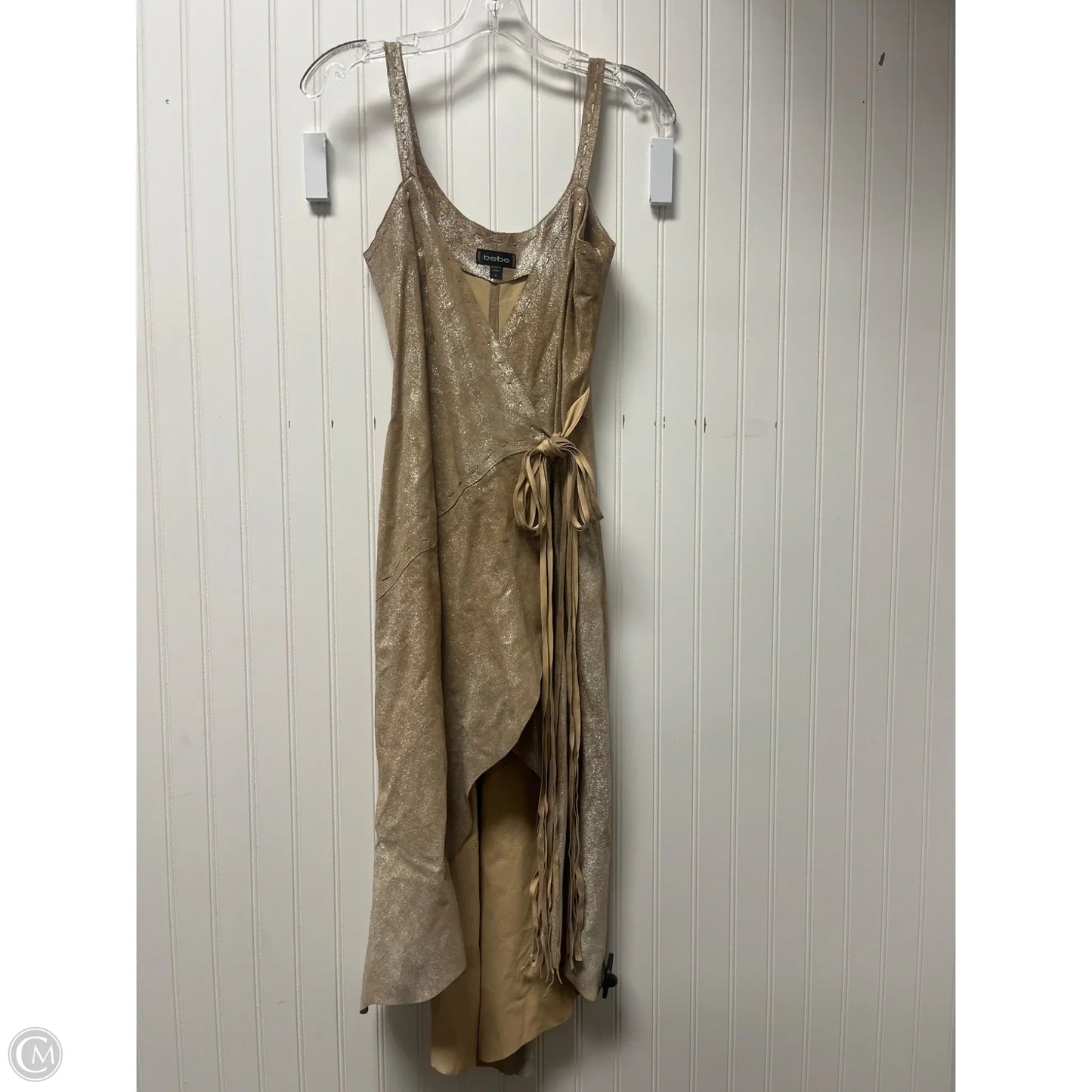 Dress Party Midi By Bebe In Beige, Size: S