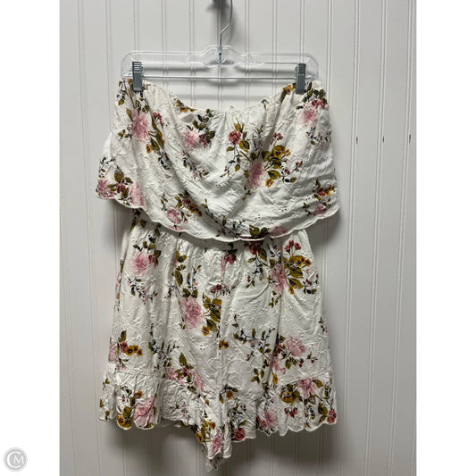Romper By American Eagle In White, Size: M