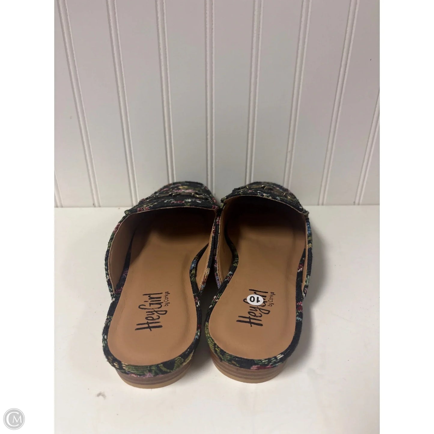 Shoes Flats By Clothes Mentor In Floral Print, Size: 10