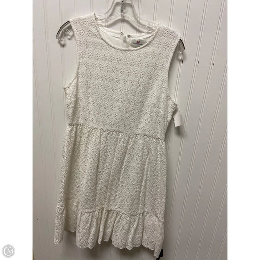 Dress Casual Short By Vineyard Vines In Cream, Size: S