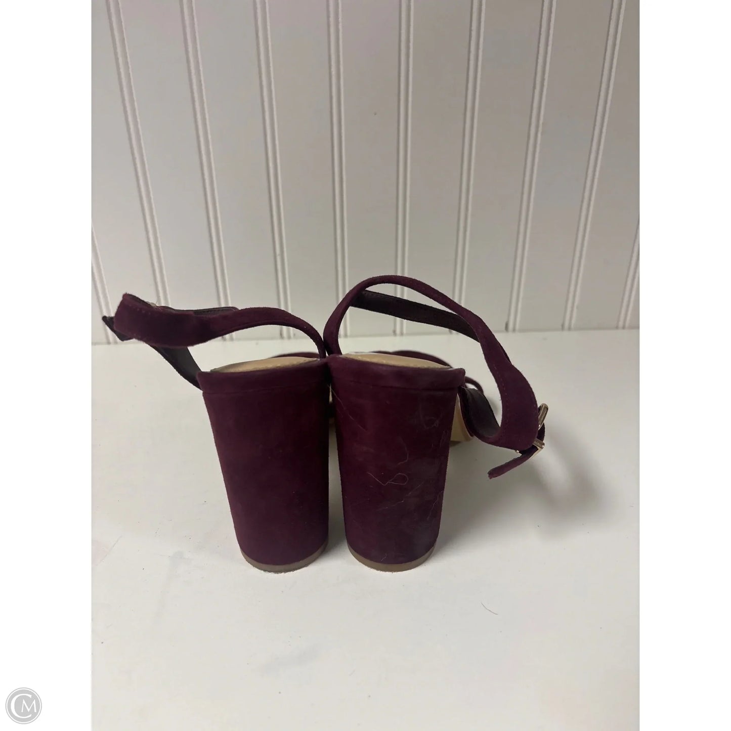 Sandals Heels Block By Gianni Bini In Purple, Size: 8