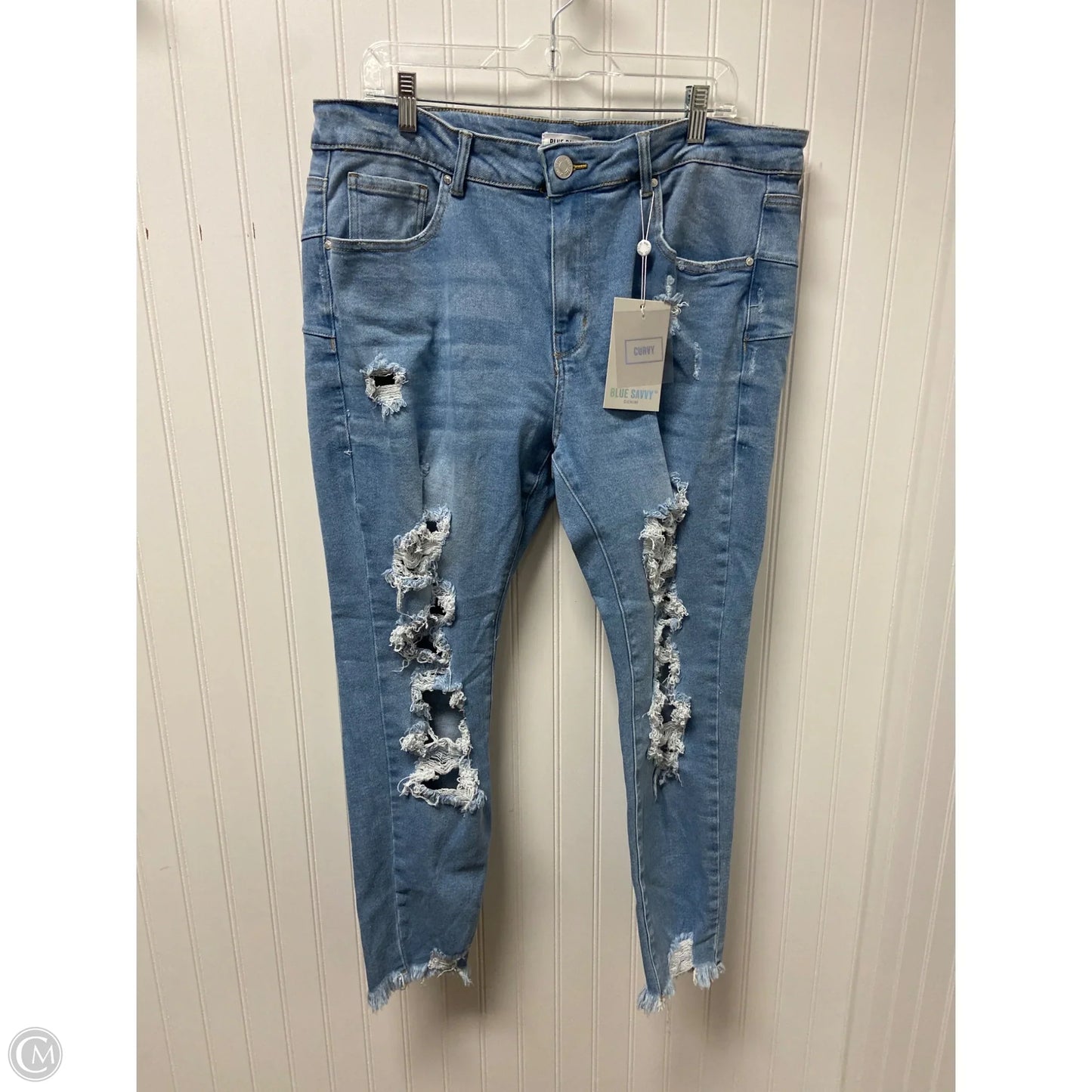 Jeans Skinny By Clothes Mentor In Blue Denim, Size: 22