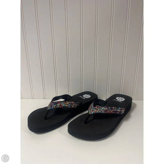Sandals Flip Flops By Yellow Box In Black, Size: 8