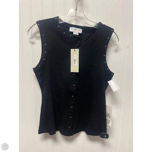 Top Sleeveless By Cmb In Black, Size: M