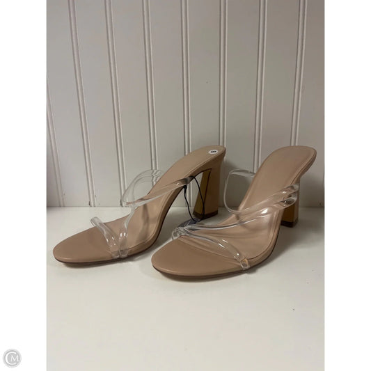 Sandals Heels Block By Apt 9 In Beige, Size: 8