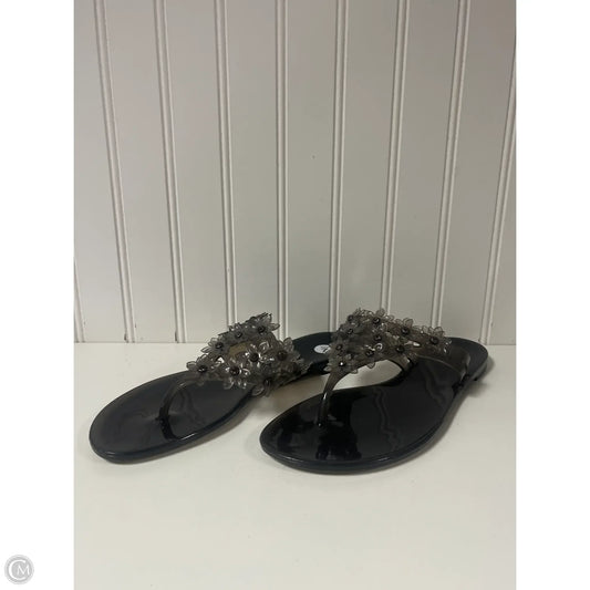 Sandals Flip Flops By Kelly And Katie In Black, Size: 7