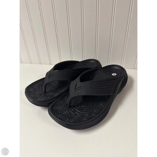 Sandals Flip Flops By Vionic In Black, Size: 7