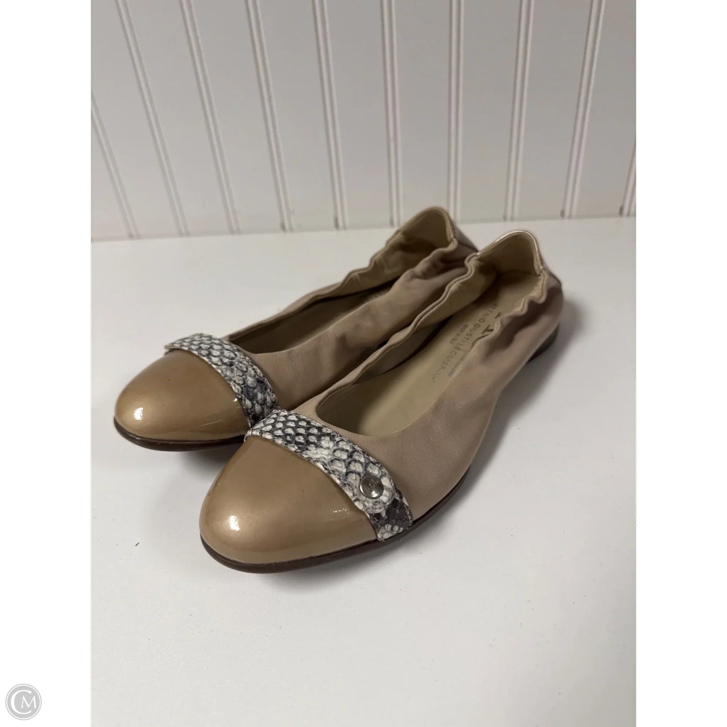 Shoes Flats By Agl In Taupe, Size: 6.5